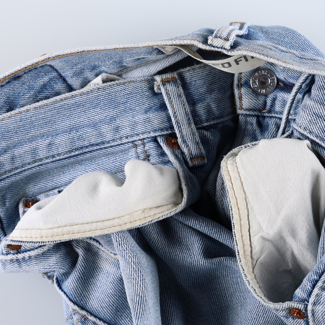 Levi's 550 Relaxed Fit Tapered Denim Pants for Men, W33 cotton blue type Vintage Second Hand