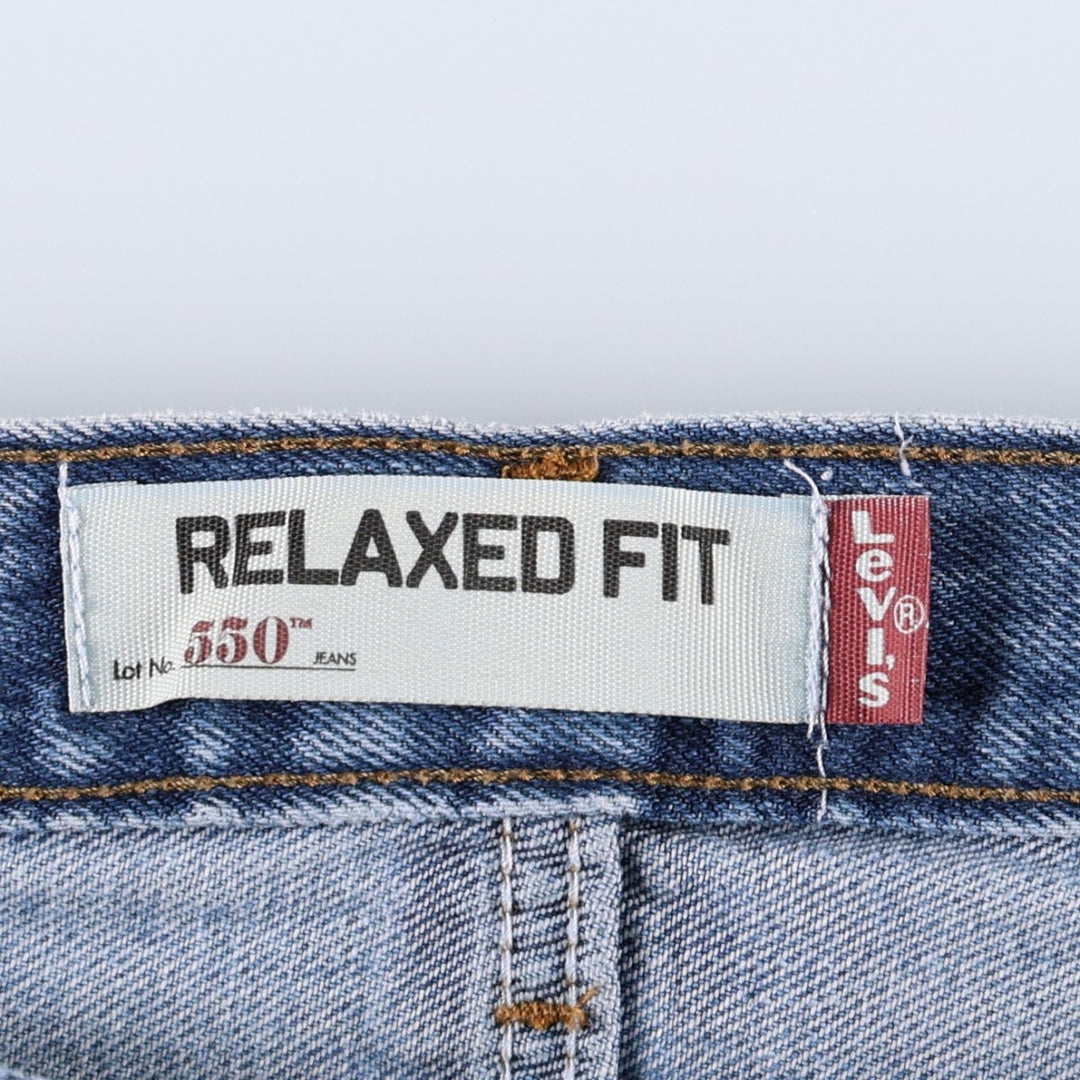 Levi's 550 Relaxed Fit Tapered Denim Pants for Men, W33 cotton blue type Vintage Second Hand