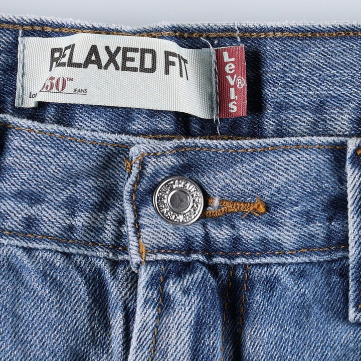 Levi's 550 Relaxed Fit Tapered Denim Pants for Men, W33 cotton blue type Vintage Second Hand