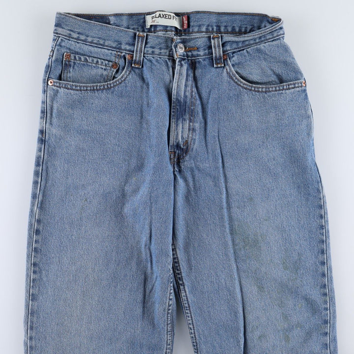 Levi's 550 Relaxed Fit Tapered Denim Pants for Men, W33 cotton blue type Vintage Second Hand