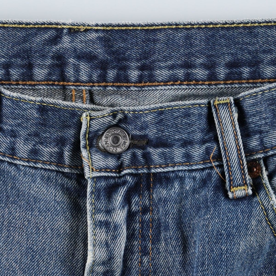 Levi's 550 tapered denim pants for men, size w36 cotton blue type Vintage Second Hand