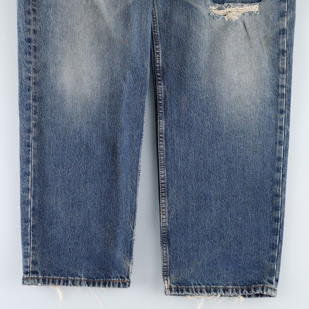 Levi's 550 tapered denim pants for men, size w36 cotton blue type Vintage Second Hand