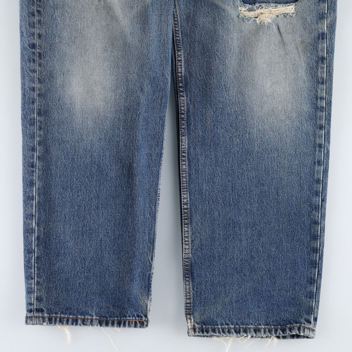 Levi's 550 tapered denim pants for men, size w36 cotton blue type Vintage Second Hand