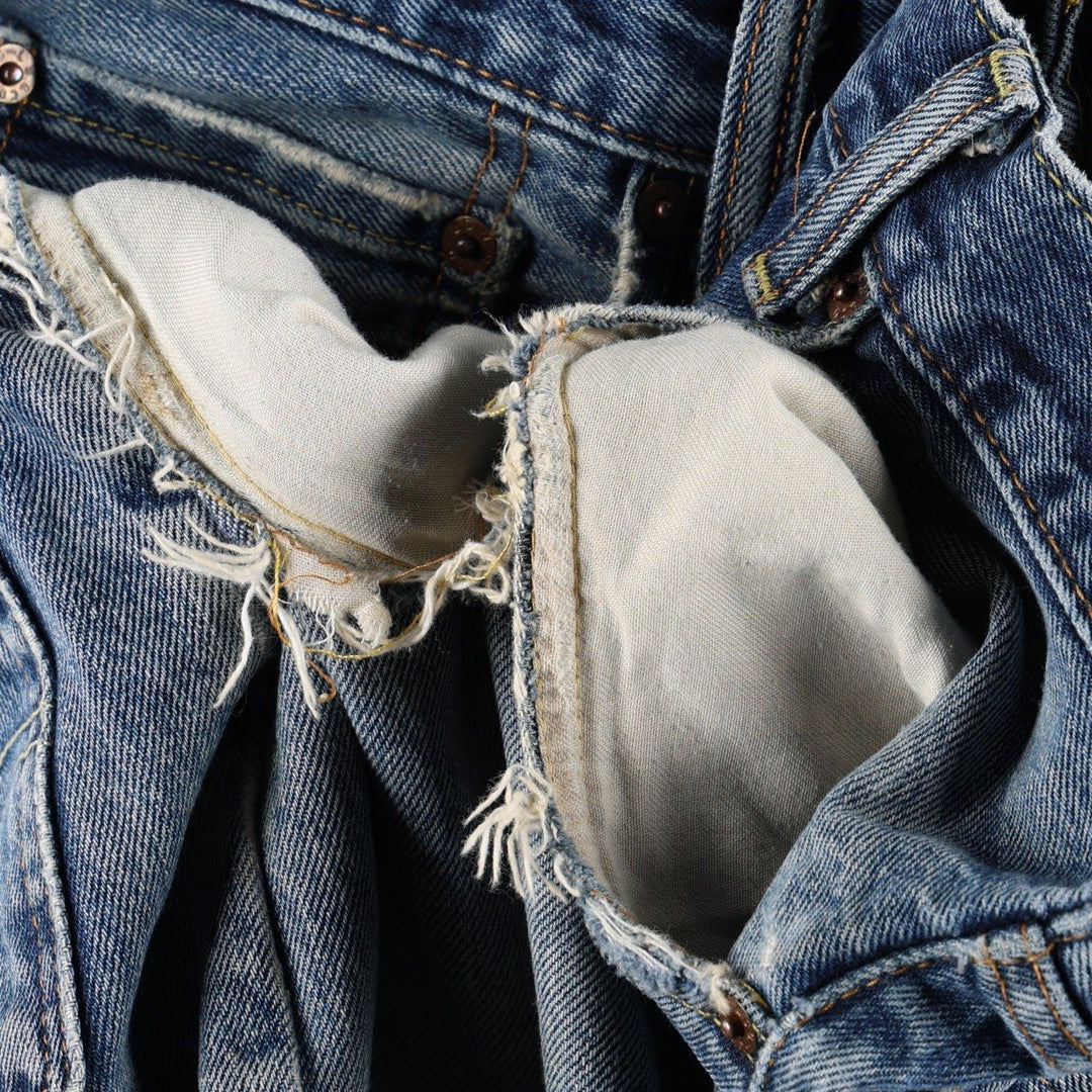 Levi's 550 tapered denim pants for men, size w36 cotton blue type Vintage Second Hand