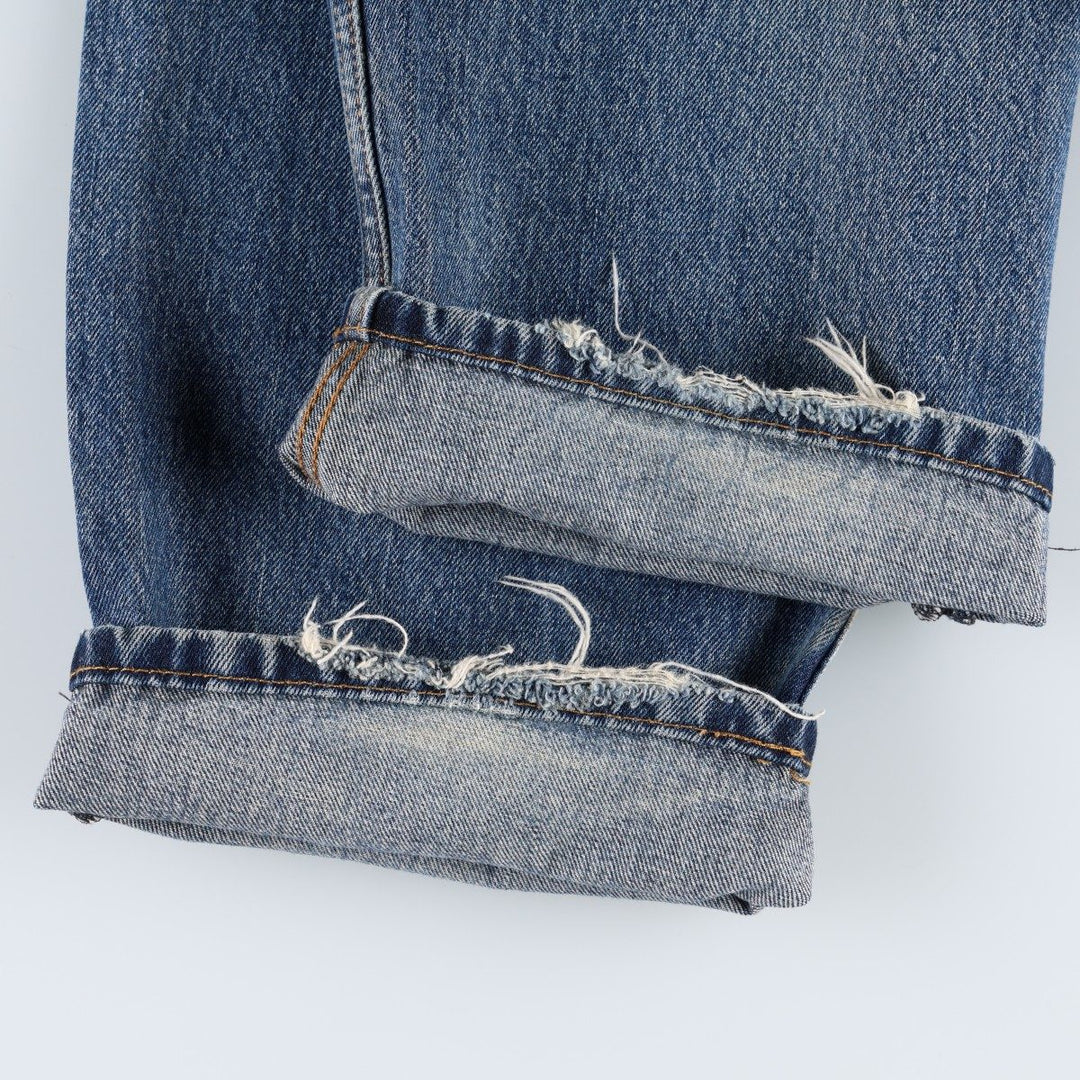 Levi's 550 tapered denim pants for men, size w36 cotton blue type Vintage Second Hand