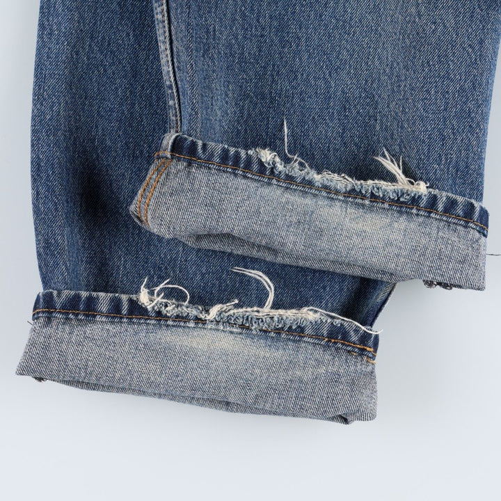Levi's 550 tapered denim pants for men, size w36 cotton blue type Vintage Second Hand