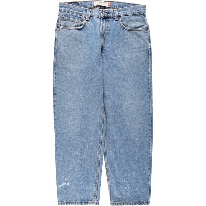 Levi's 550 Relaxed Fit Tapered Denim Pants for Men, W34 equivalent cotton blue type Vintage Second Hand
