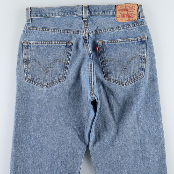 Levi's 550 Relaxed Fit Tapered Denim Pants for Men, W34 equivalent cotton blue type Vintage Second Hand