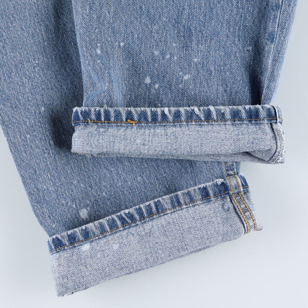 Levi's 550 Relaxed Fit Tapered Denim Pants for Men, W34 equivalent cotton blue type Vintage Second Hand