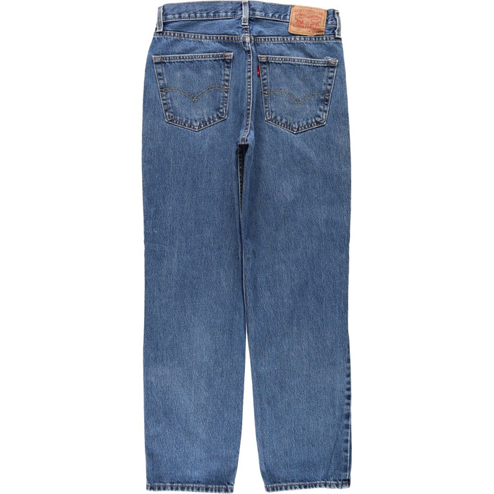 Levi's 550 tapered denim pants for men, equivalent to w32 cotton blue type Vintage Second Hand