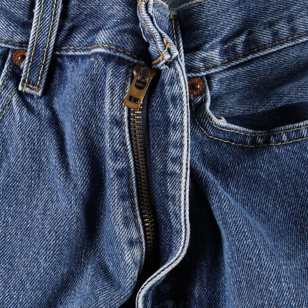 Levi's 550 tapered denim pants for men, equivalent to w32 cotton blue type Vintage Second Hand