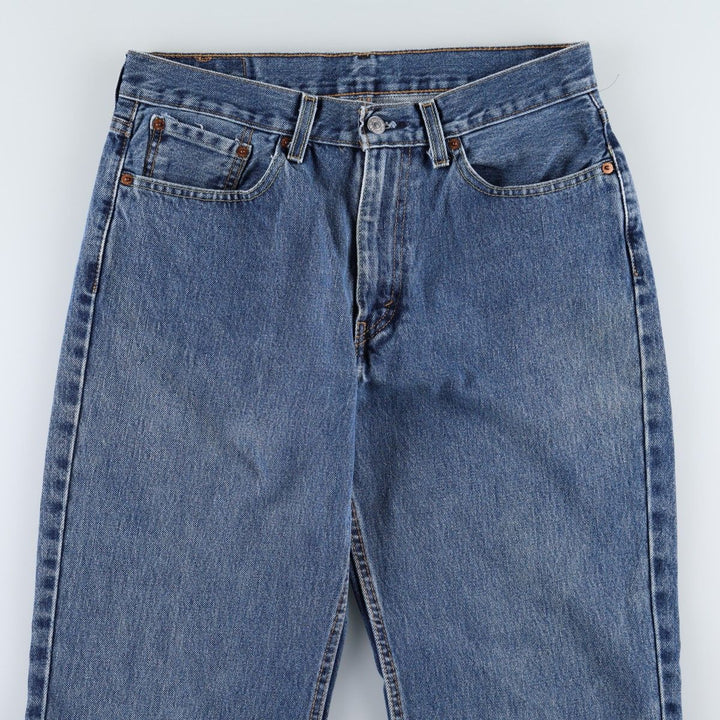 Levi's 550 tapered denim pants for men, equivalent to w32 cotton blue type Vintage Second Hand