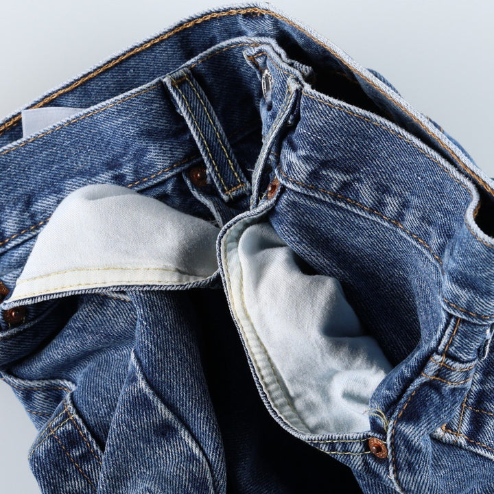 Levi's 550 tapered denim pants for men, equivalent to w32 cotton blue type Vintage Second Hand