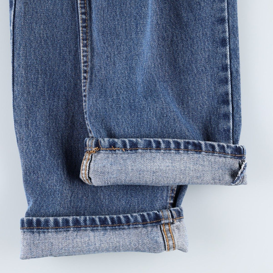 Levi's 550 tapered denim pants for men, equivalent to w32 cotton blue type Vintage Second Hand