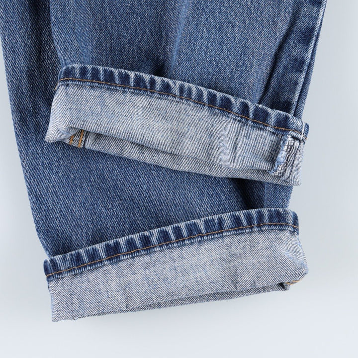 Levi's 550 tapered denim pants for men, equivalent to w32 cotton blue type Vintage Second Hand