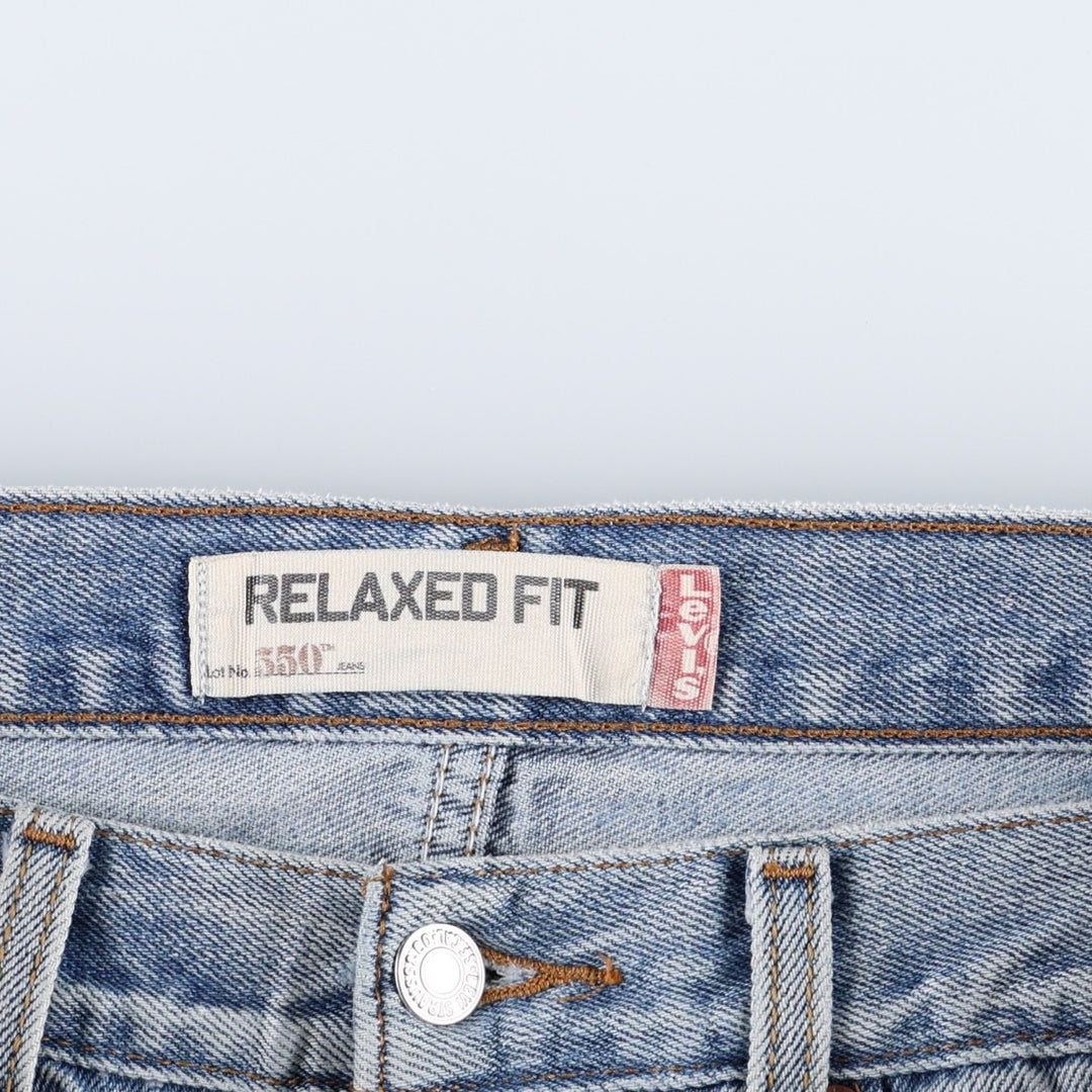 Levi's 550 Relaxed Fit Tapered Denim Pants for Men, W31 equivalent cotton blue type Vintage Second Hand