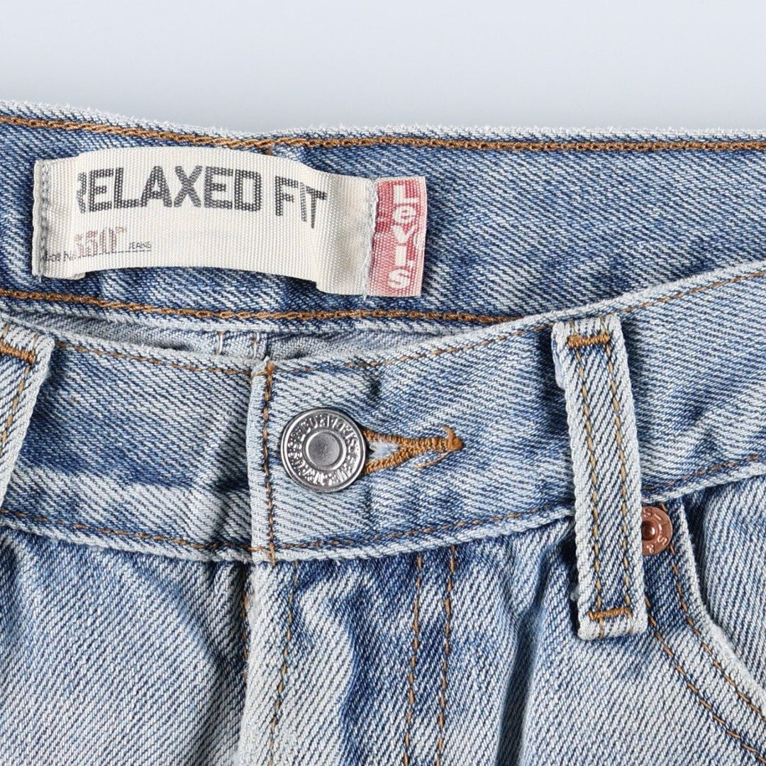 Levi's 550 Relaxed Fit Tapered Denim Pants for Men, W31 equivalent cotton blue type Vintage Second Hand