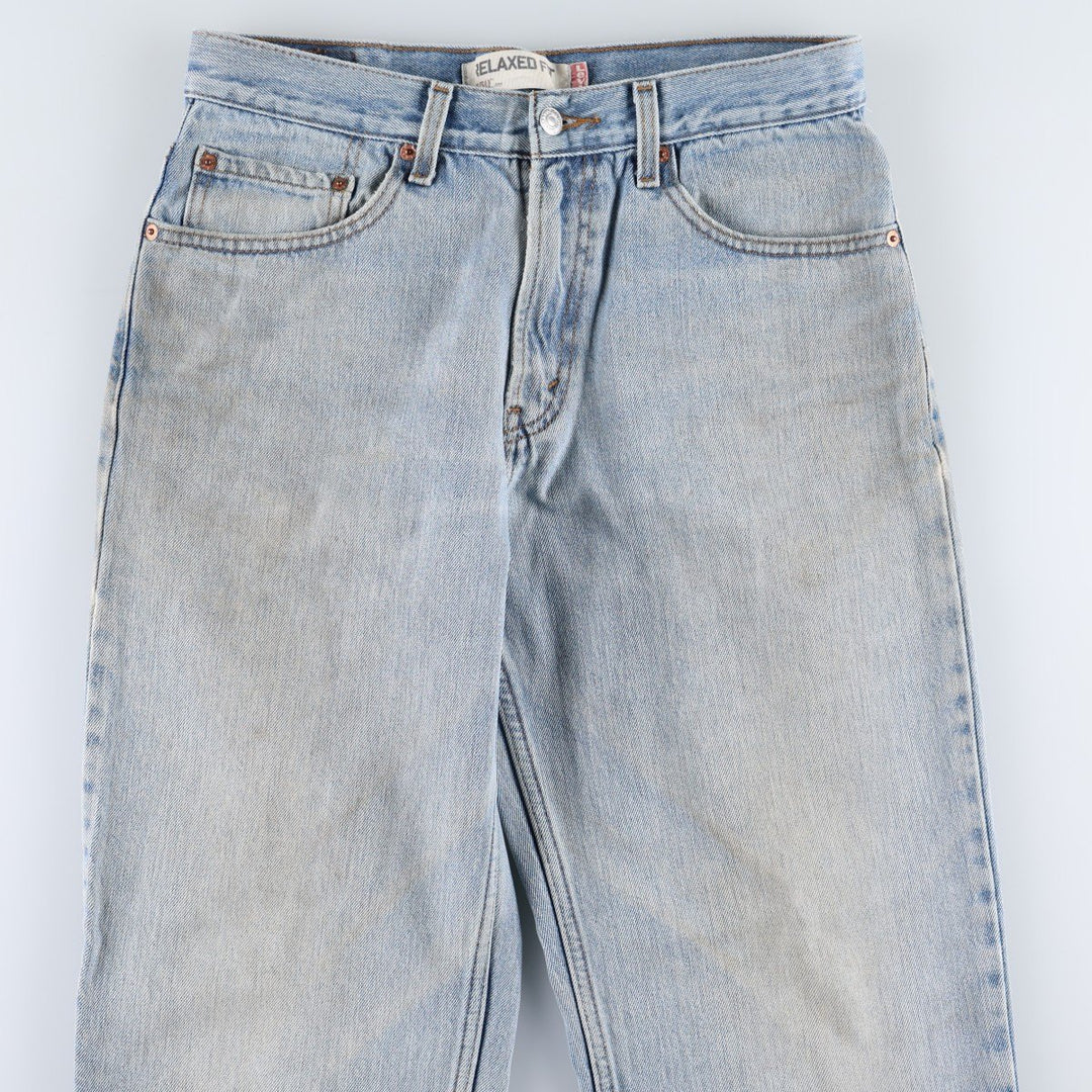 Levi's 550 Relaxed Fit Tapered Denim Pants for Men, W31 equivalent cotton blue type Vintage Second Hand
