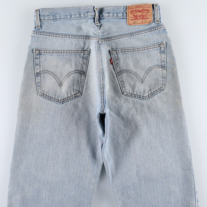 Levi's 550 Relaxed Fit Tapered Denim Pants for Men, W31 equivalent cotton blue type Vintage Second Hand