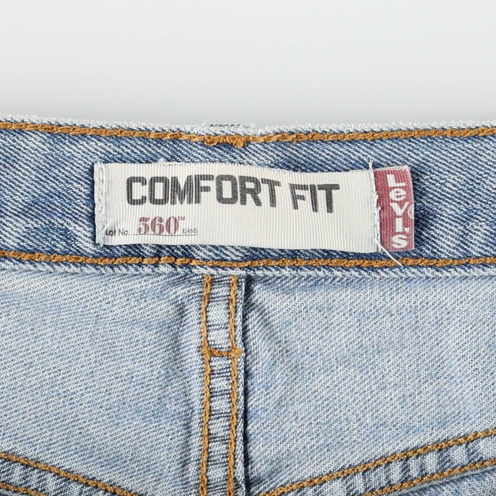 Levi's 560 COMFORT FIT tapered denim pants for men, size w34 cotton blue type Vintage Second Hand