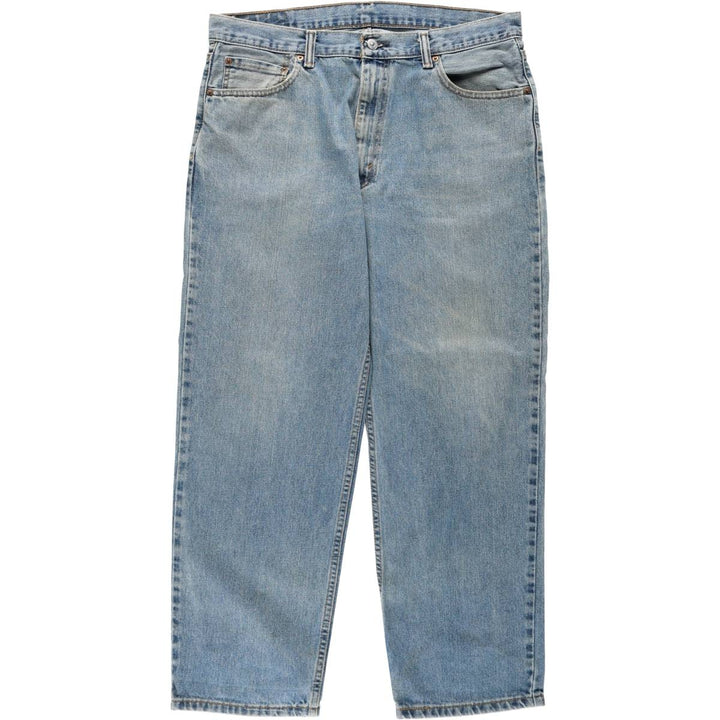 Levi's 550 tapered denim pants for men, size w37 cotton blue type Vintage Second Hand
