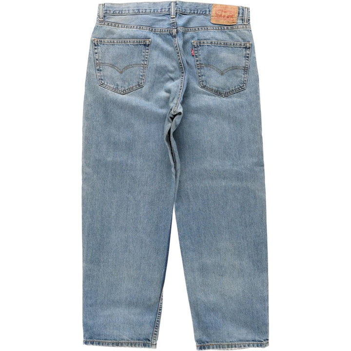 Levi's 550 tapered denim pants for men, size w37 cotton blue type Vintage Second Hand
