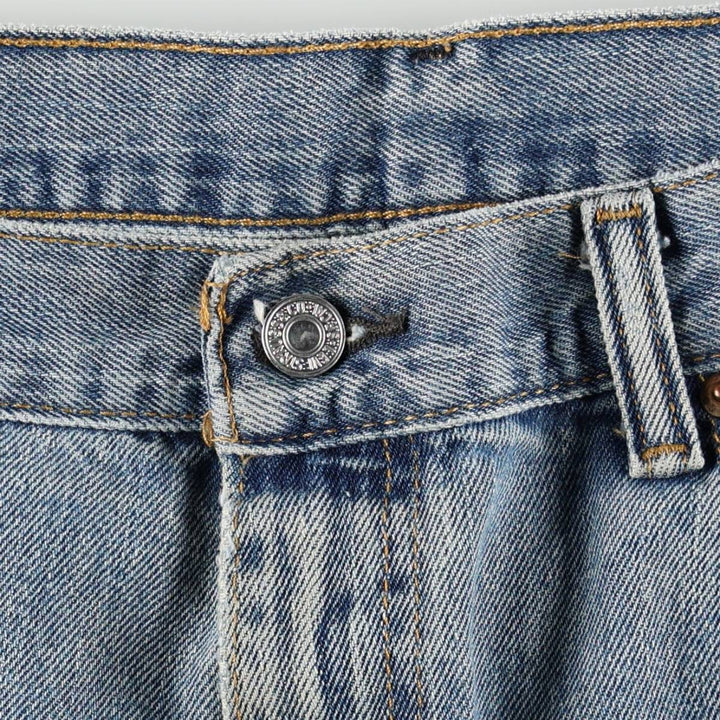 Levi's 550 tapered denim pants for men, size w37 cotton blue type Vintage Second Hand