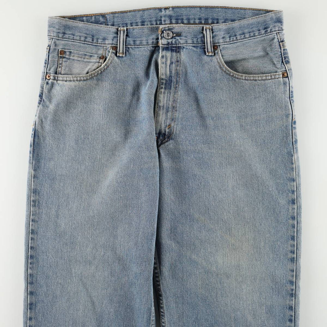 Levi's 550 tapered denim pants for men, size w37 cotton blue type Vintage Second Hand