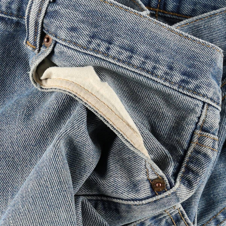 Levi's 550 tapered denim pants for men, size w37 cotton blue type Vintage Second Hand
