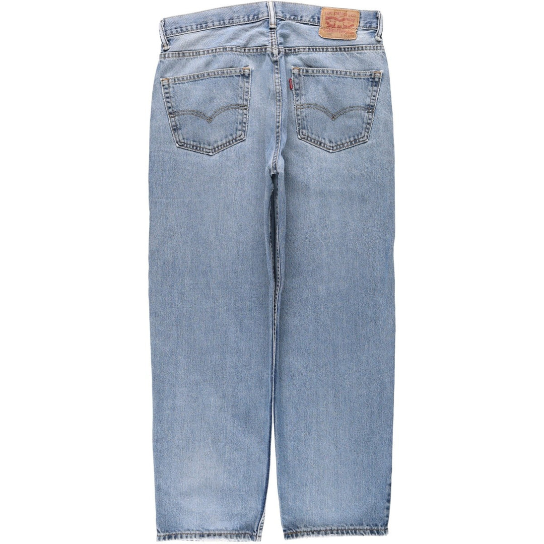 Levi's 550 tapered denim pants for men, size w36 cotton blue type Vintage Second Hand
