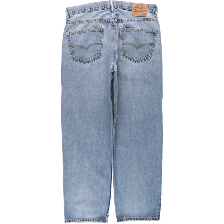 Levi's 550 tapered denim pants for men, size w36 cotton blue type Vintage Second Hand
