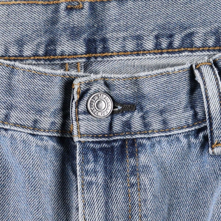 Levi's 550 tapered denim pants for men, size w36 cotton blue type Vintage Second Hand
