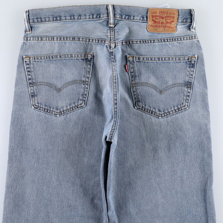 Levi's 550 tapered denim pants for men, size w36 cotton blue type Vintage Second Hand