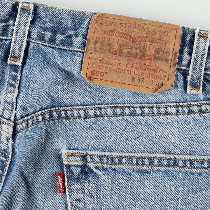 00'S Levi's 550 Relaxed Fit Tapered Denim Pants Men's W32 cotton blue type Vintage Second Hand
