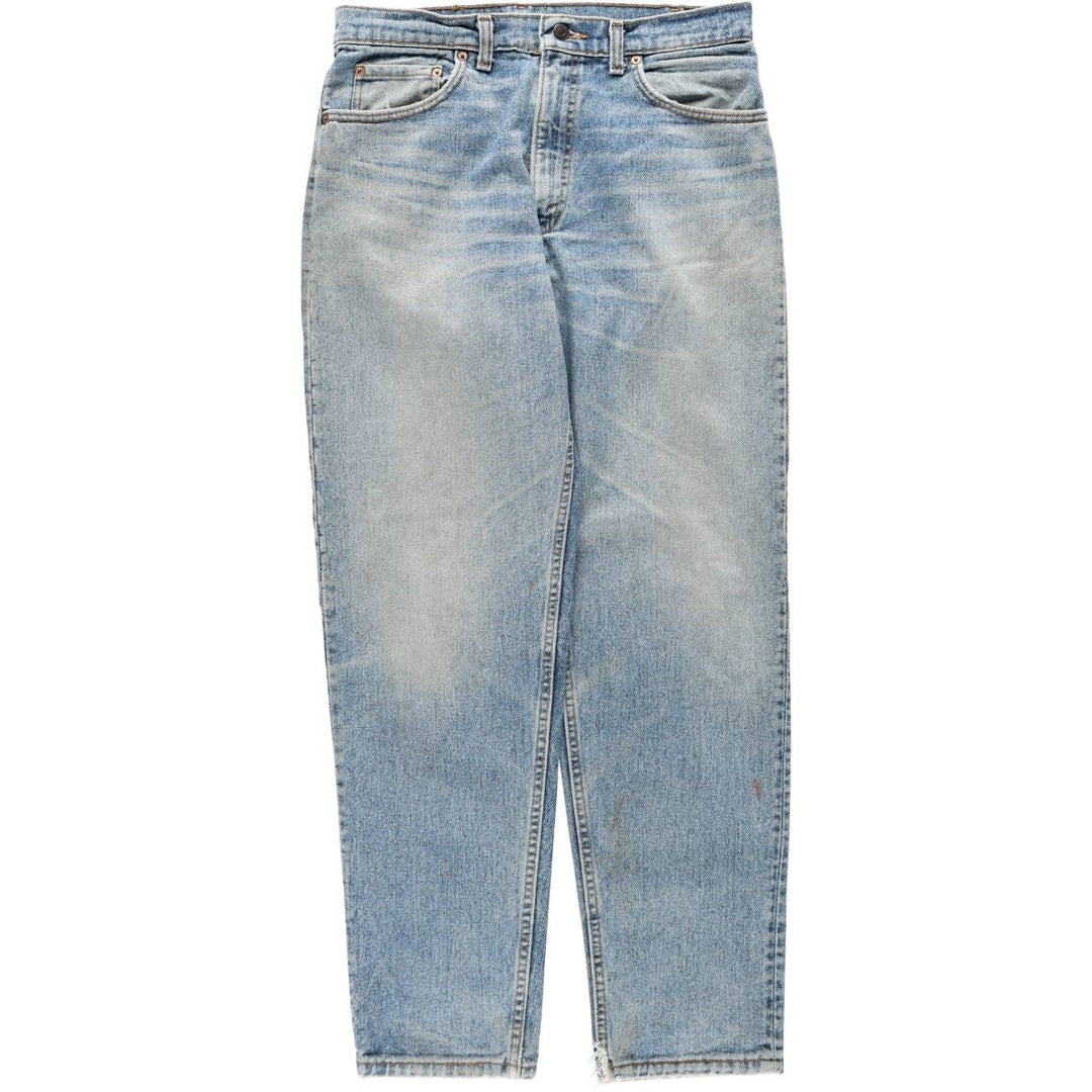Levi's 550 Tapered Denim Pants, Made in USA, Men's Size W34 (approx.) cotton blue type Vintage Second Hand