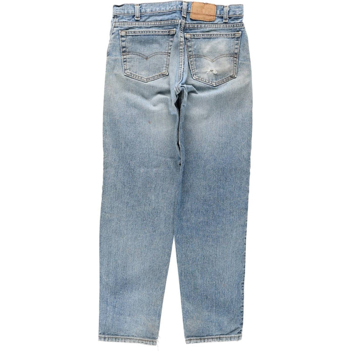 Levi's 550 Tapered Denim Pants, Made in USA, Men's Size W34 (approx.) cotton blue type Vintage Second Hand