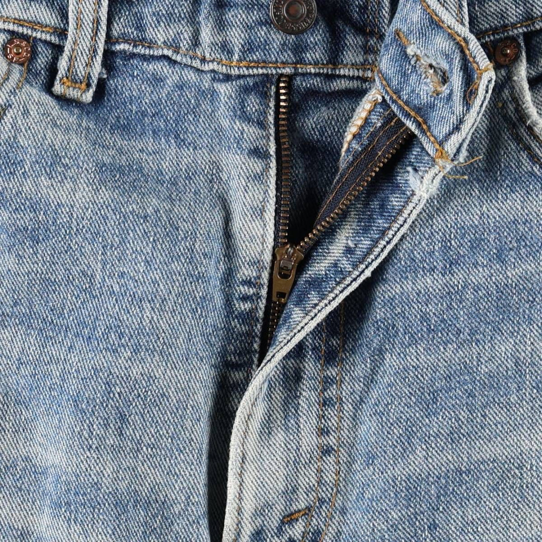Levi's 550 Tapered Denim Pants, Made in USA, Men's Size W34 (approx.) cotton blue type Vintage Second Hand