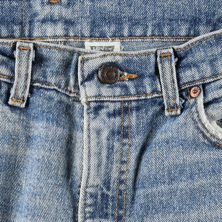 Levi's 550 Tapered Denim Pants, Made in USA, Men's Size W34 (approx.) cotton blue type Vintage Second Hand