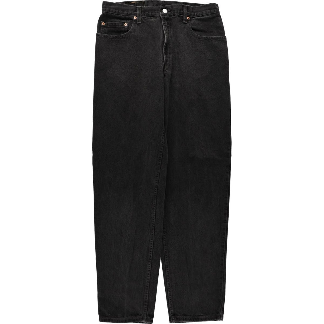 Levi's 560 Loose Fit Tapered Leg Black Denim Tapered Jeans, Made in Canada, Men's Size W34 (approx.) cotton black type Vintage Second Hand