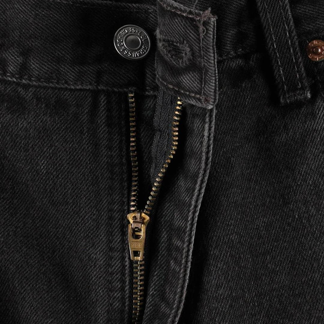 Levi's 560 Loose Fit Tapered Leg Black Denim Tapered Jeans, Made in Canada, Men's Size W34 (approx.) cotton black type Vintage Second Hand