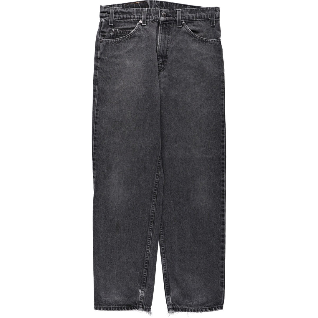 90'S Levi's 550 Relaxed Fit Orange Tab Black Denim Tapered Jeans, Made in USA, Men's Size W31 (approx.) cotton black type Vintage Second Hand