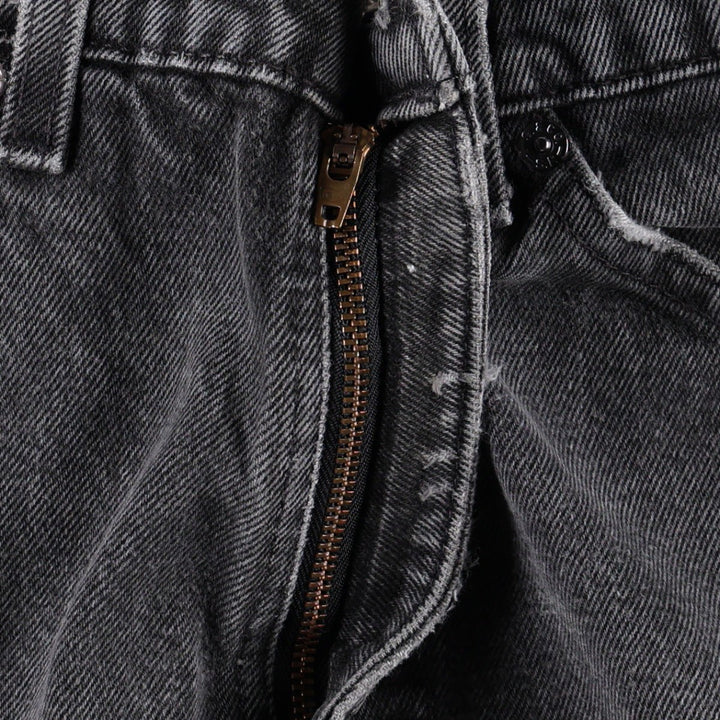 90'S Levi's 550 Relaxed Fit Orange Tab Black Denim Tapered Jeans, Made in USA, Men's Size W31 (approx.) cotton black type Vintage Second Hand