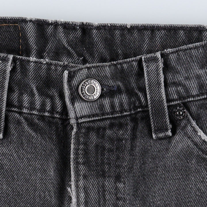 90'S Levi's 550 Relaxed Fit Orange Tab Black Denim Tapered Jeans, Made in USA, Men's Size W31 (approx.) cotton black type Vintage Second Hand