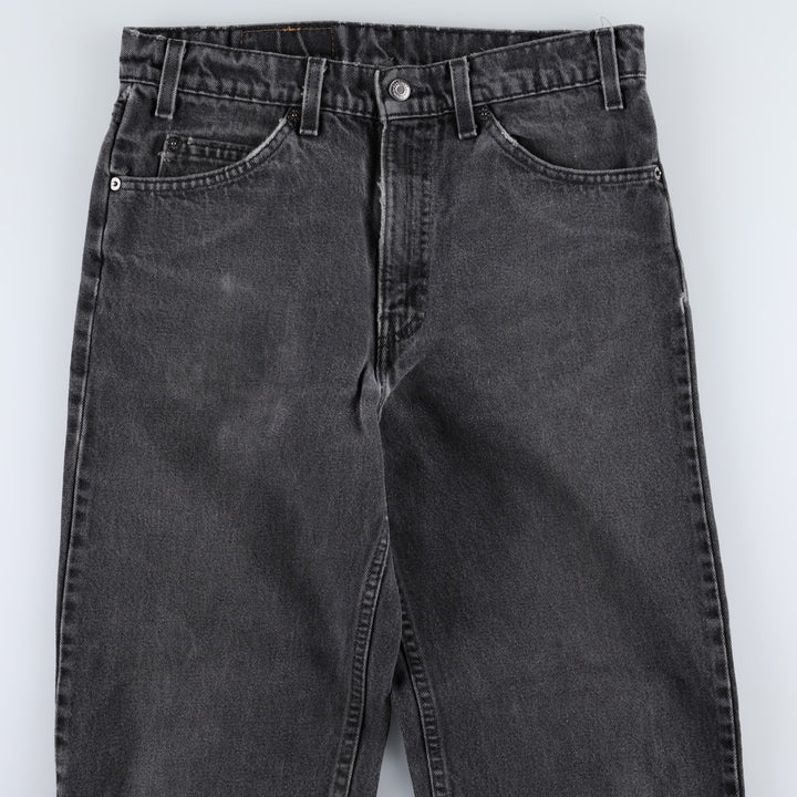90'S Levi's 550 Relaxed Fit Orange Tab Black Denim Tapered Jeans, Made in USA, Men's Size W31 (approx.) cotton black type Vintage Second Hand