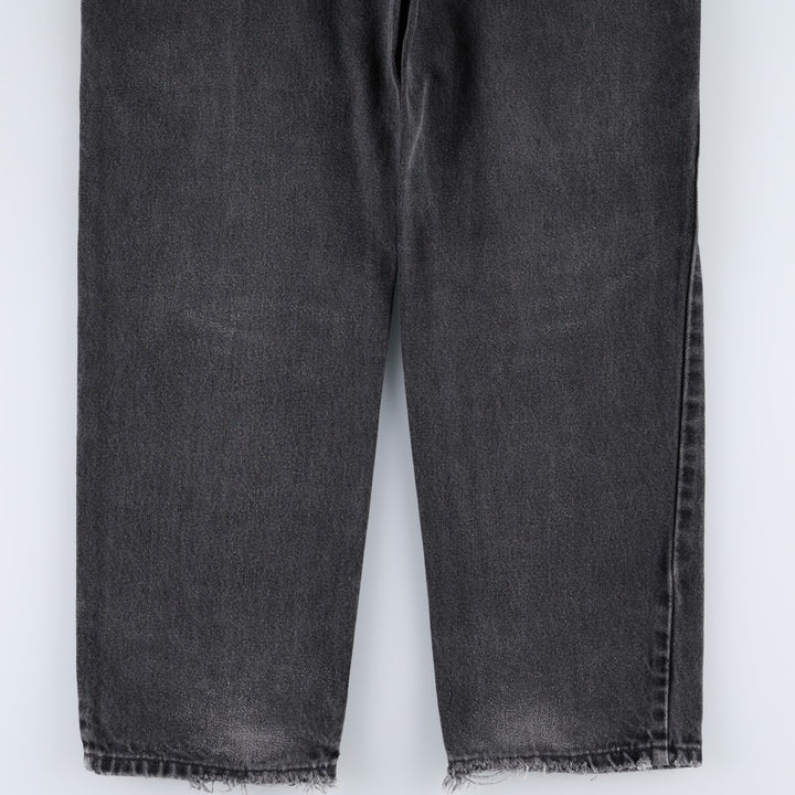 90'S Levi's 550 Relaxed Fit Orange Tab Black Denim Tapered Jeans, Made in USA, Men's Size W31 (approx.) cotton black type Vintage Second Hand