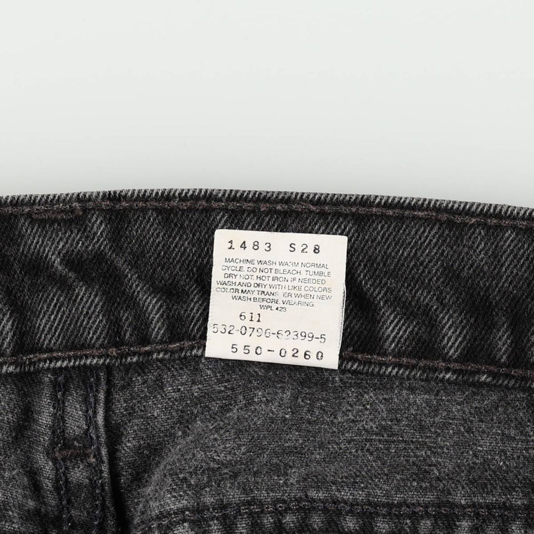 90'S Levi's 550 Relaxed Fit Tapered Leg Tapered Denim Pants Made in USA Men's W31 Vintage cotton black type Vintage Second Hand