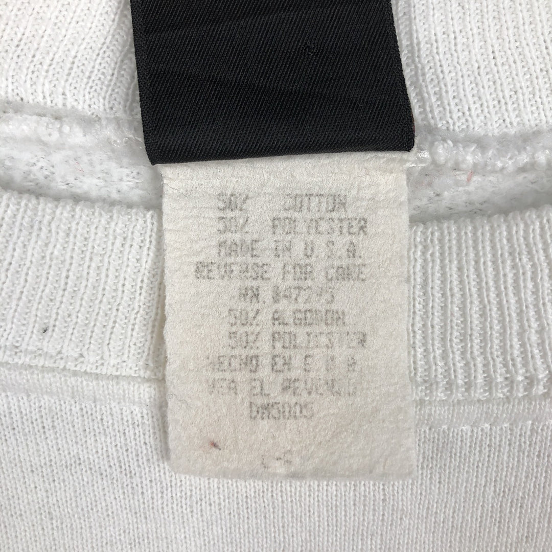 90'S MICKEY UNLIMITED DISNEY Disney Character Sweatshirt, Made in USA, Men's Size L (Equivalent), Vintage cotton white type Vintage Second Hand