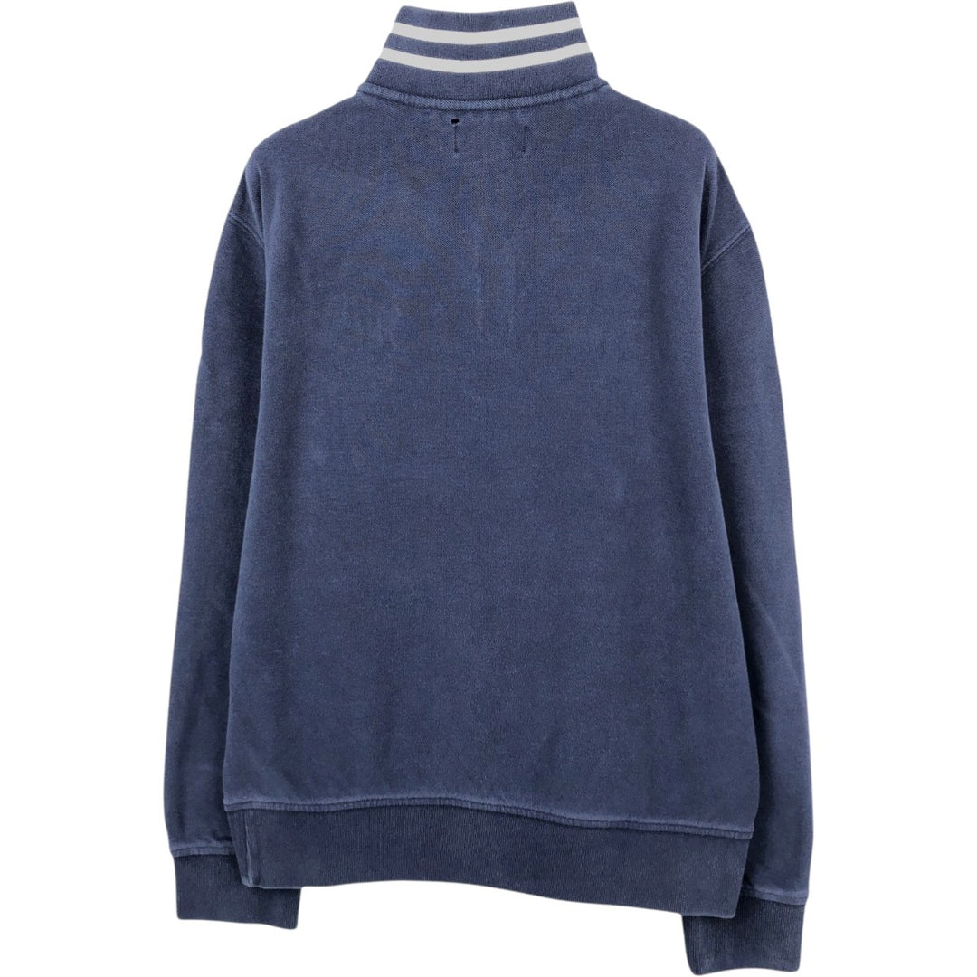 Ralph Lauren POLO by Ralph Lauren Half-Zip Sweatshirt, Men's Size L cotton navy blue type Vintage Second Hand
