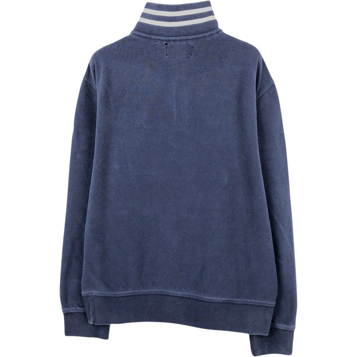 Ralph Lauren POLO by Ralph Lauren Half-Zip Sweatshirt, Men's Size L cotton navy blue type Vintage Second Hand