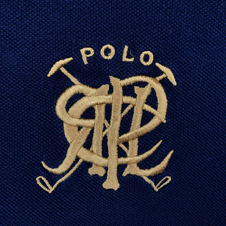 Ralph Lauren POLO by Ralph Lauren Half-Zip Sweatshirt, Men's Size L cotton navy blue type Vintage Second Hand